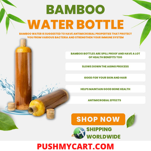 Bamboo Water Bottle 1L